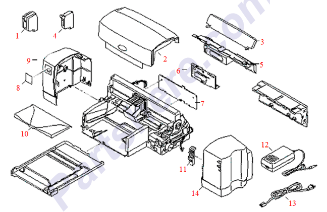 HP parts picture diagram for C4557-80057, C6409-40032, C6409-40015, C6409-40014, C6409-60040, C6419-69112, C6419-69113